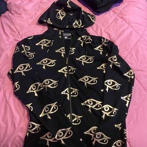 Killstar gold eye of Ra/Horus hoodie